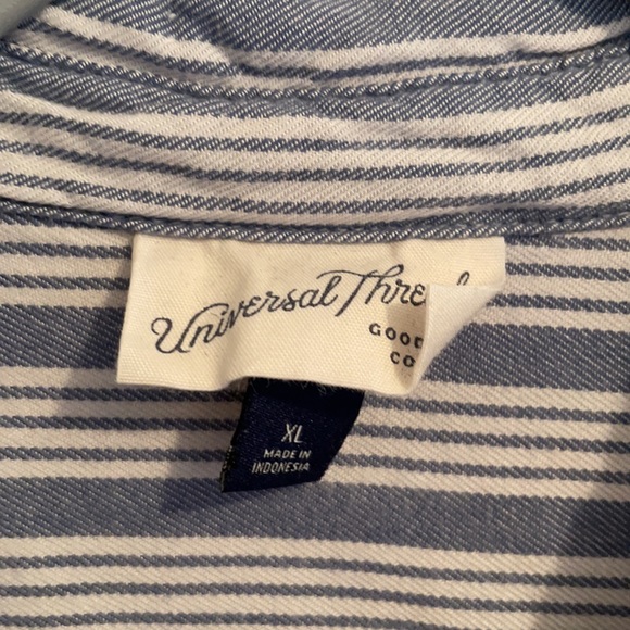 Blue & White striped top - Picture 2 of 3